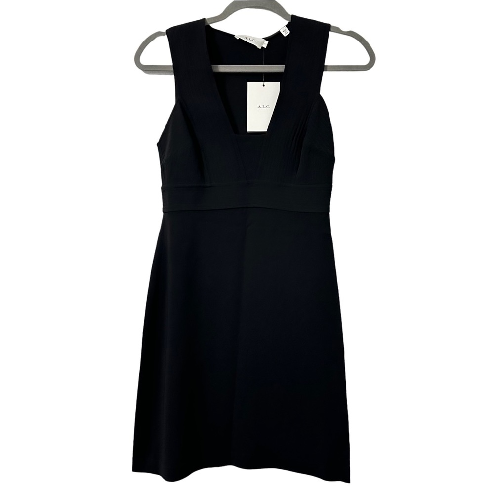 A.L.C. Women’s Carmela Ponte Little Black Mini Dress Size 0